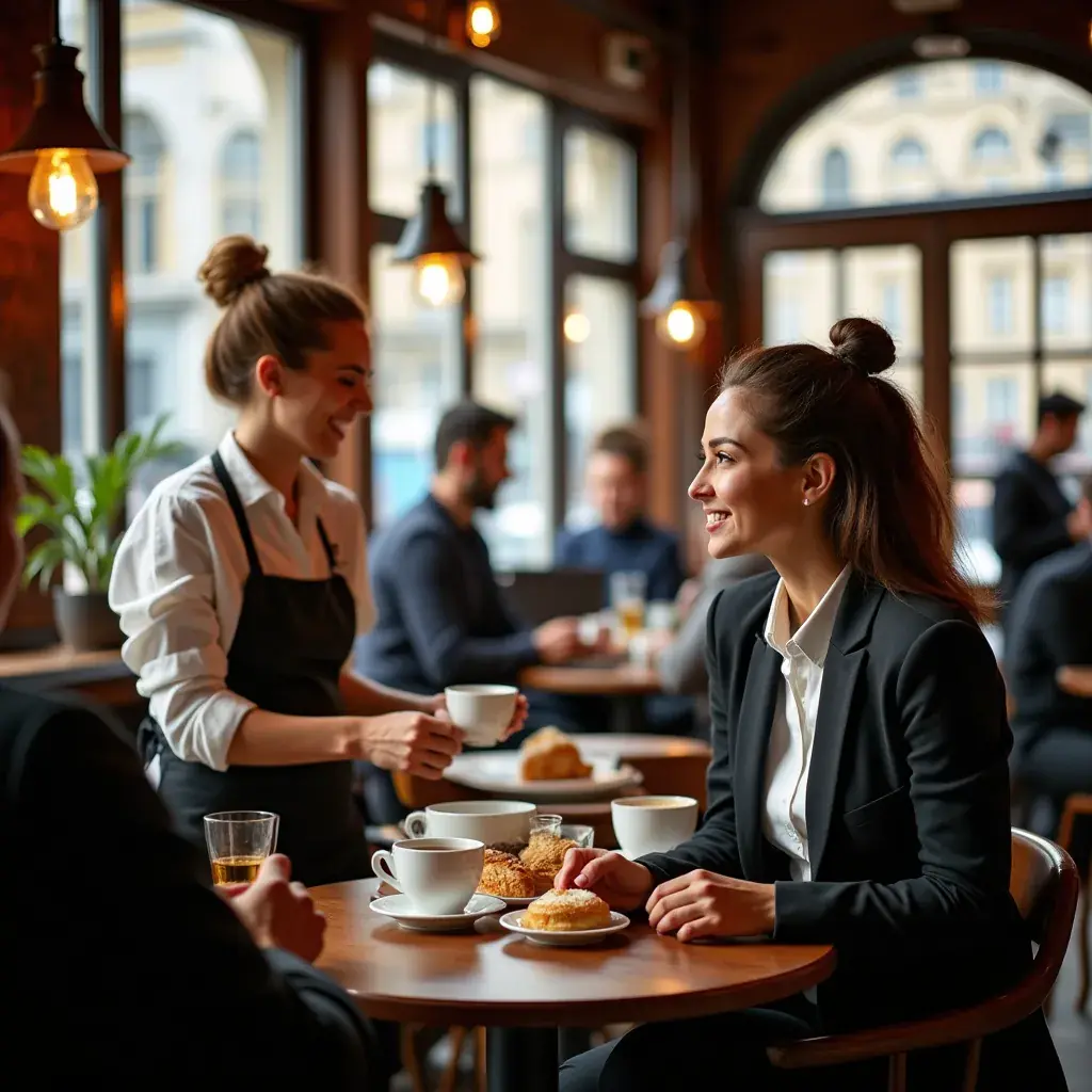 Illustration d'une personne relaxée en train de déguster une tasse de thé.